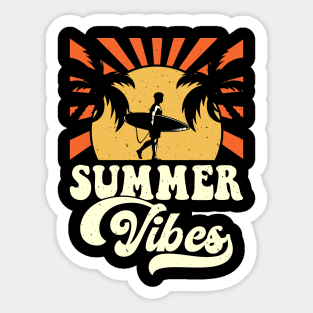 Summer Vibes T Shirt For Women Men Sticker